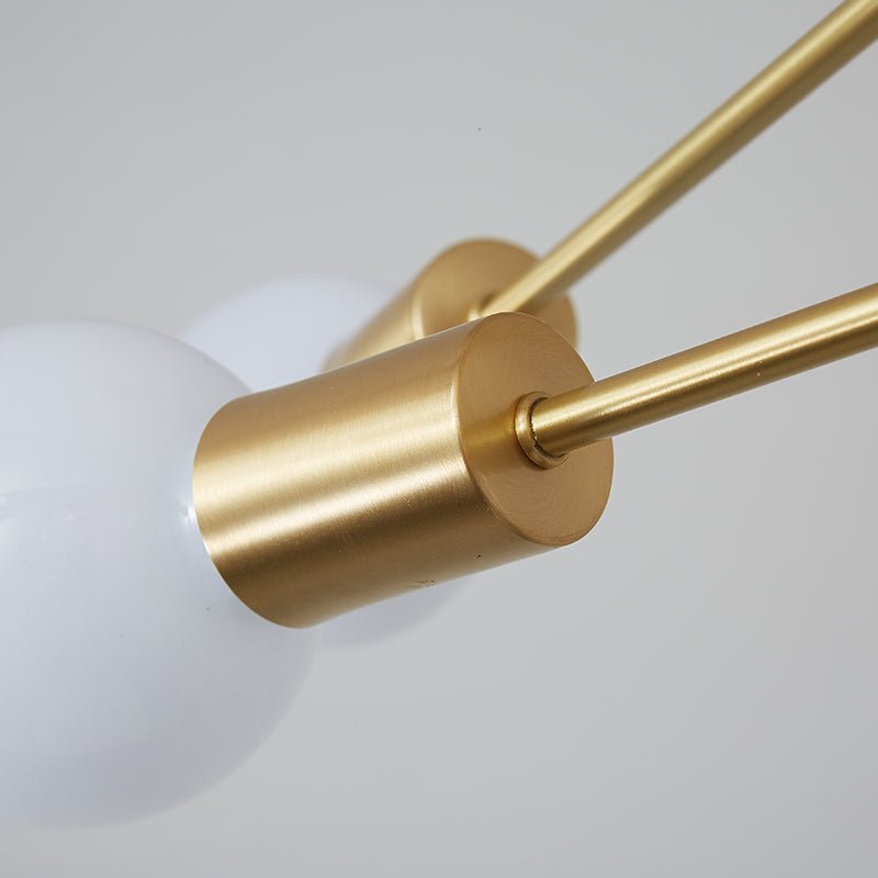 Blikuvo Mid-Century Modern Brass Sputnik Metal Ceiling Light