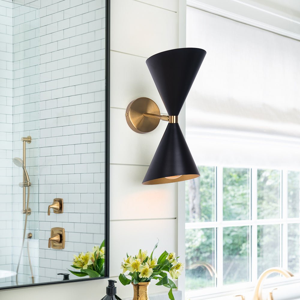 Lunora Mid-Century Modern Metal Wall Sconce