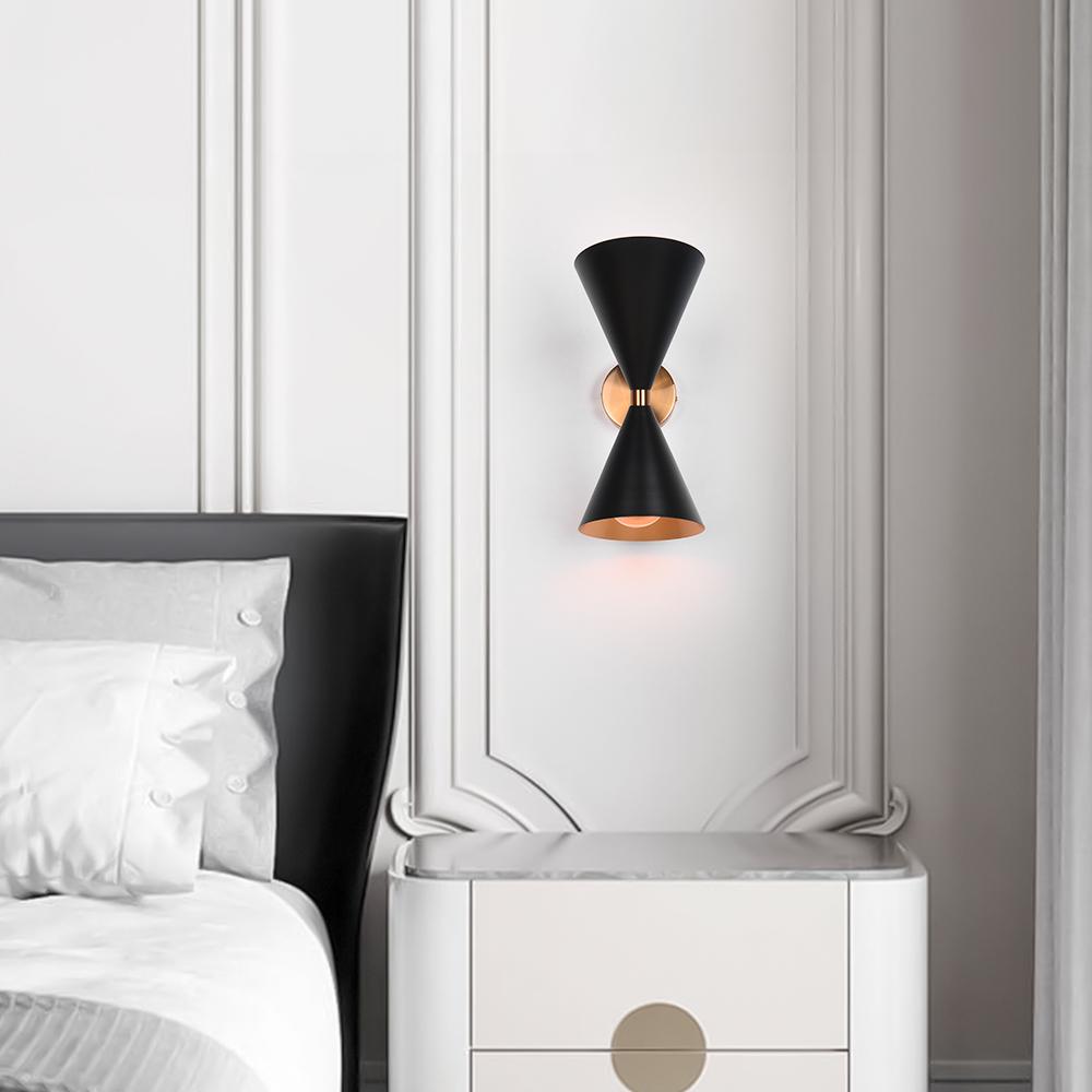 Lunora Mid-Century Modern Metal Wall Sconce