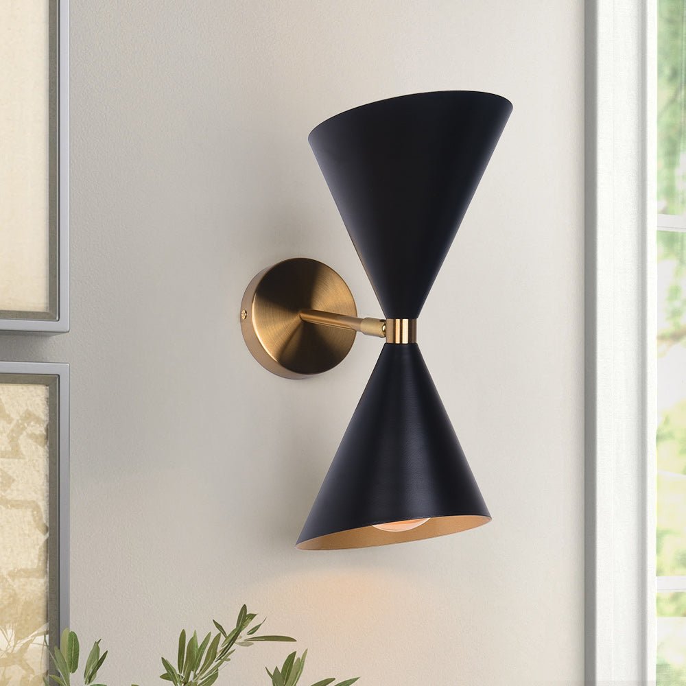 Lunora Mid-Century Modern Metal Wall Sconce