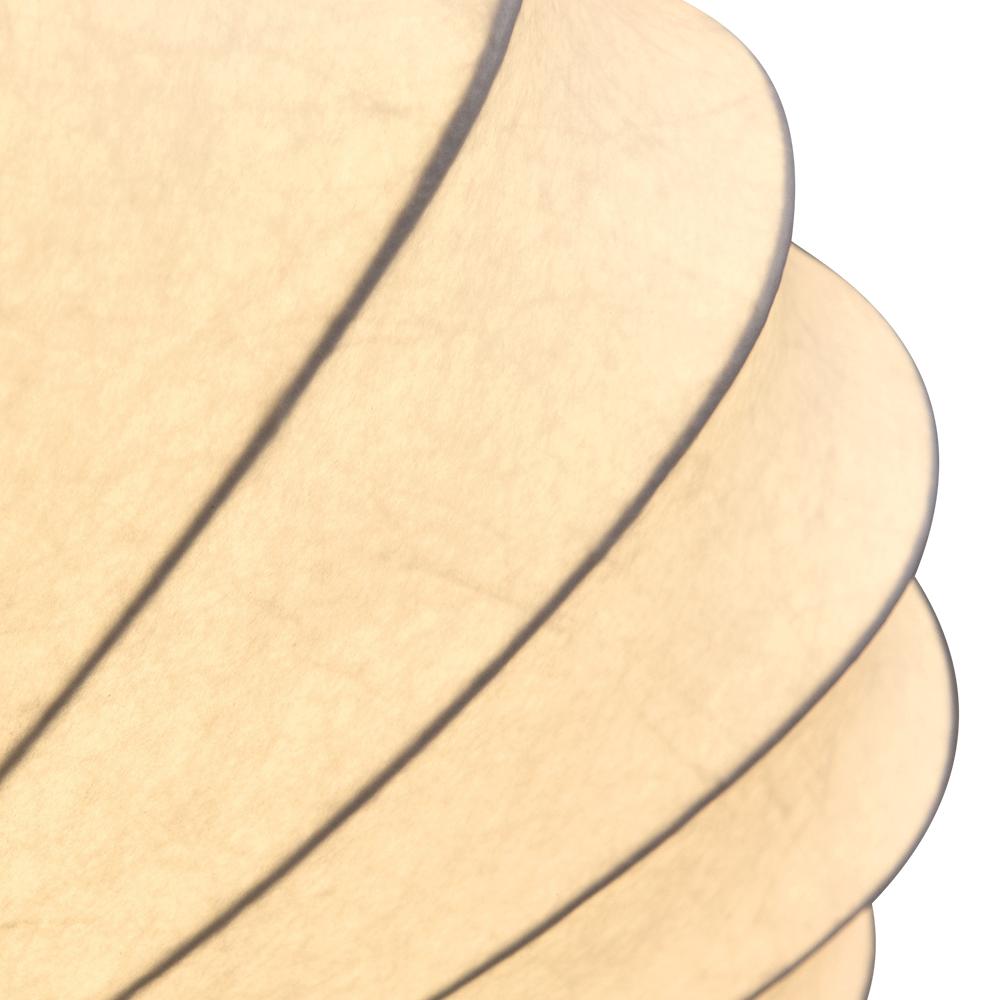 Lunari Mid-Century Modern Silk Flush Mount Light
