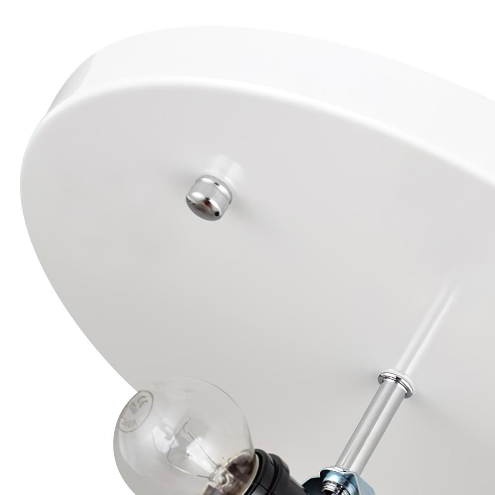 Lunari Mid-Century Modern Silk Flush Mount Light