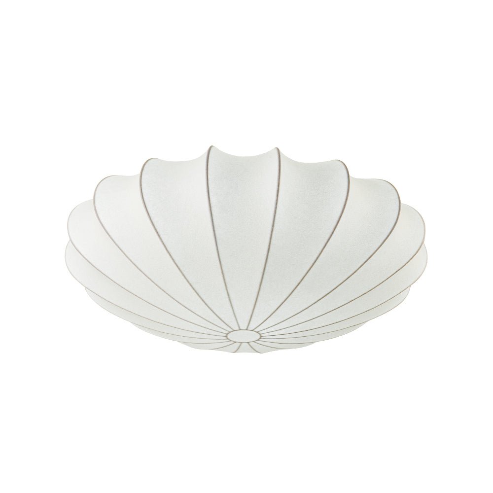 Lunari Mid-Century Modern Silk Flush Mount Light