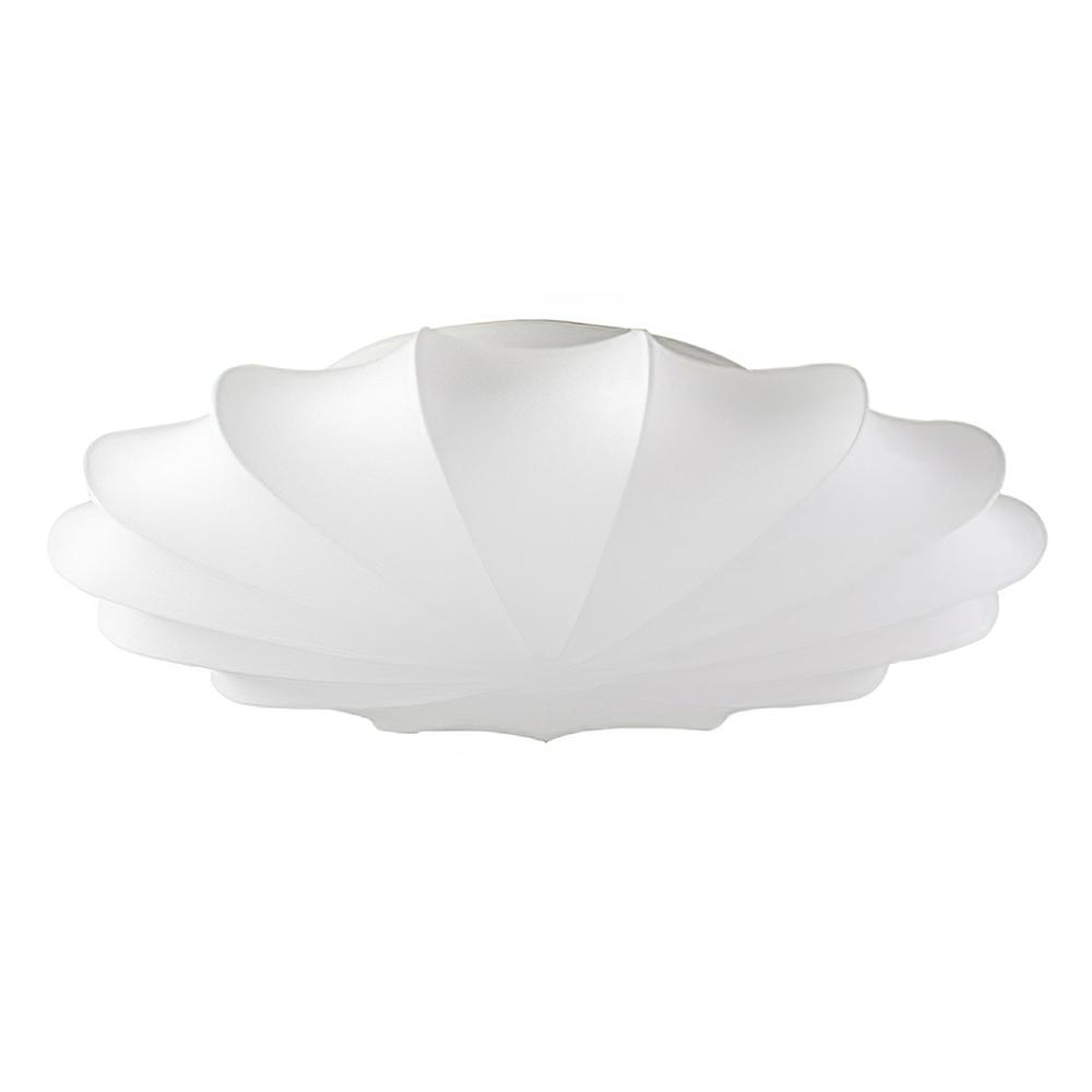 Lunari Mid-Century Modern Silk Flush Mount Light