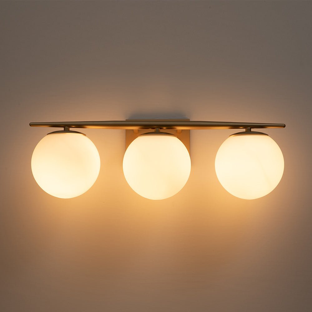 Ildvari Mid-century Opal Glass Vanity Light