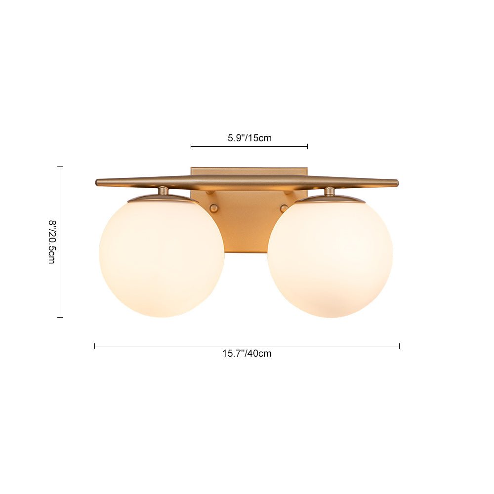 Ildvari Mid-century Opal Glass Vanity Light