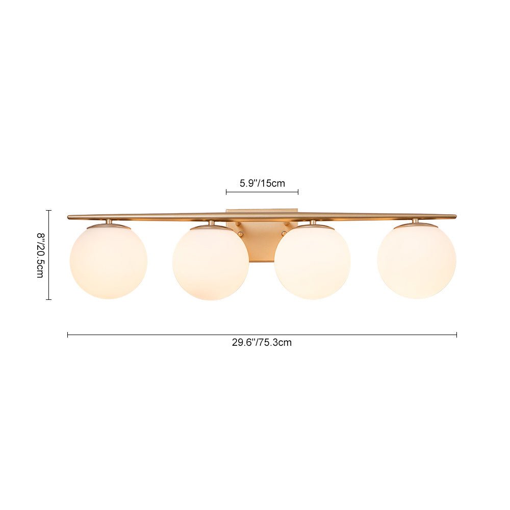 Ildvari Mid-century Opal Glass Vanity Light