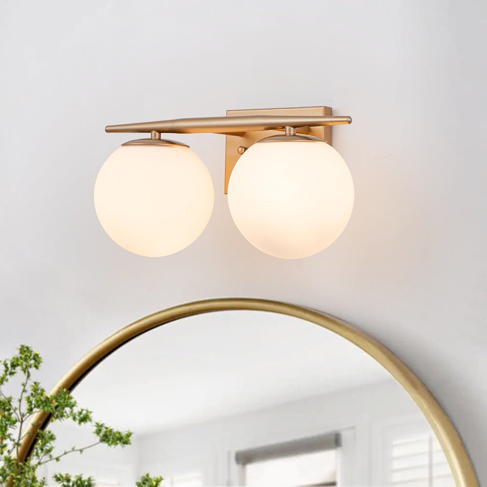 Ildvari Mid-century Opal Glass Vanity Light