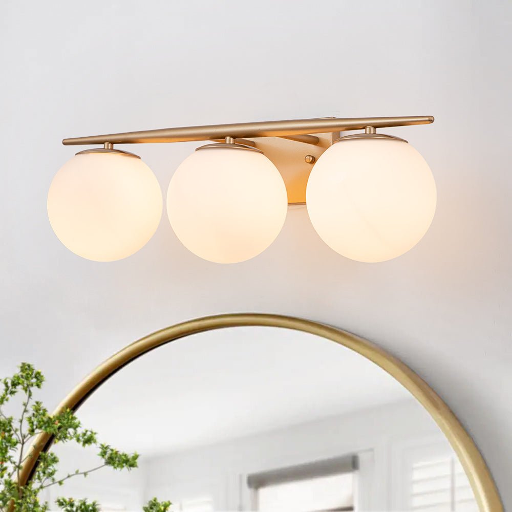 Ildvari Mid-century Opal Glass Vanity Light