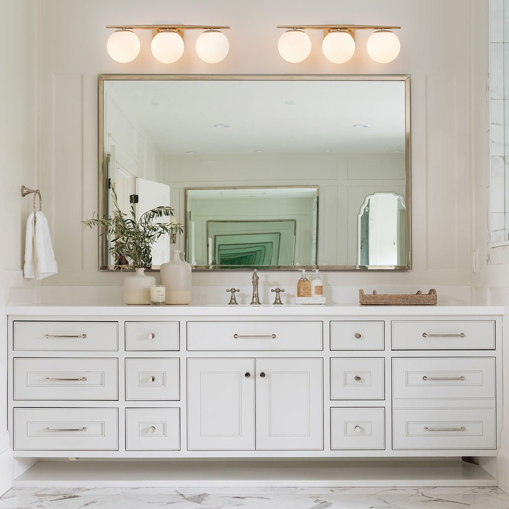 Ildvari Mid-century Opal Glass Vanity Light