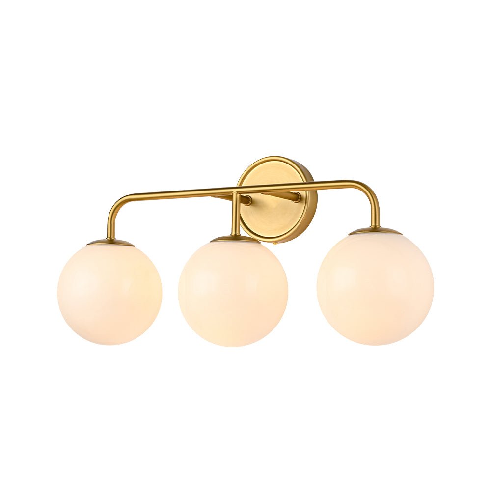 Eirikulix Mid-century Shine Opal Glass Vanity Light