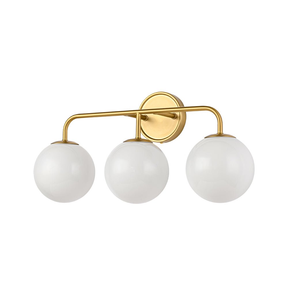 Eirikulix Mid-century Shine Opal Glass Vanity Light