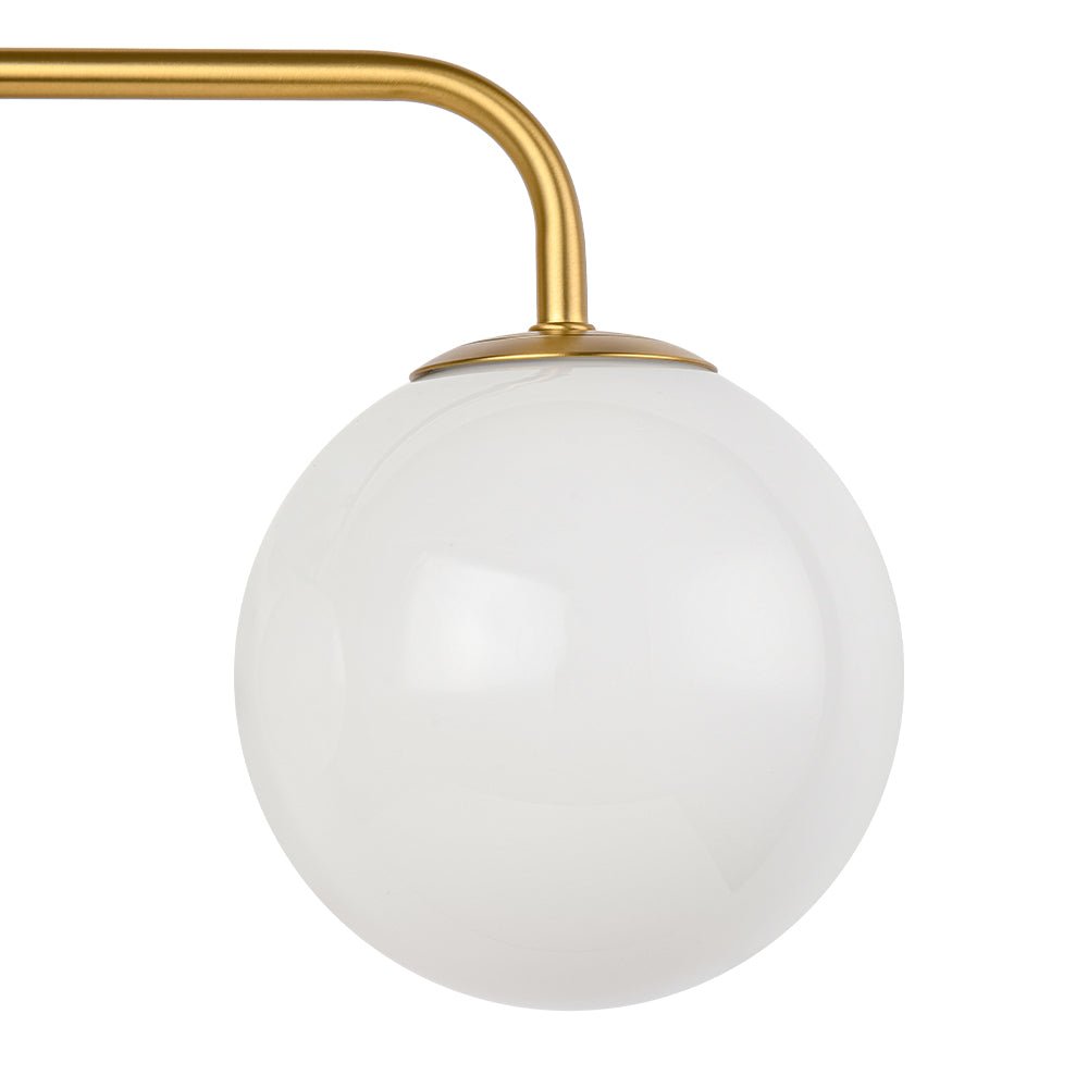 Eirikulix Mid-century Shine Opal Glass Vanity Light