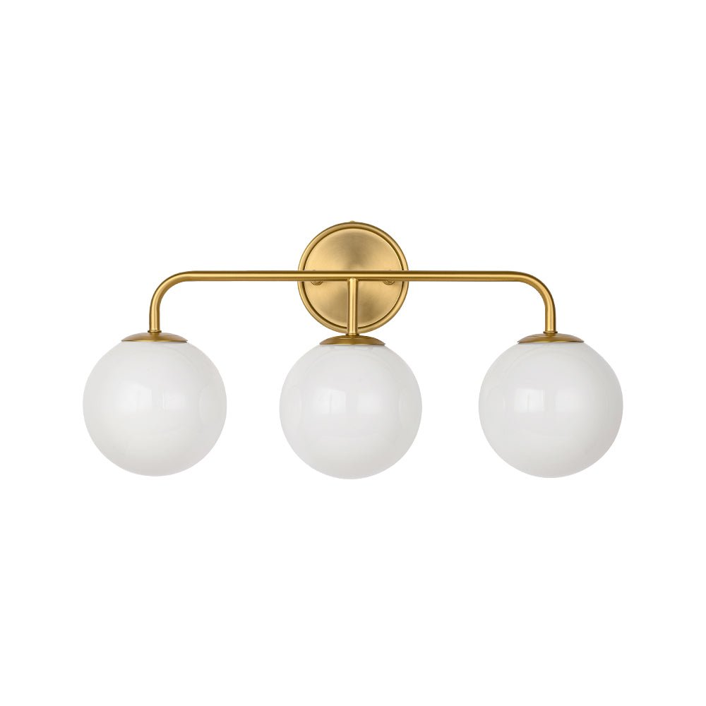 Eirikulix Mid-century Shine Opal Glass Vanity Light
