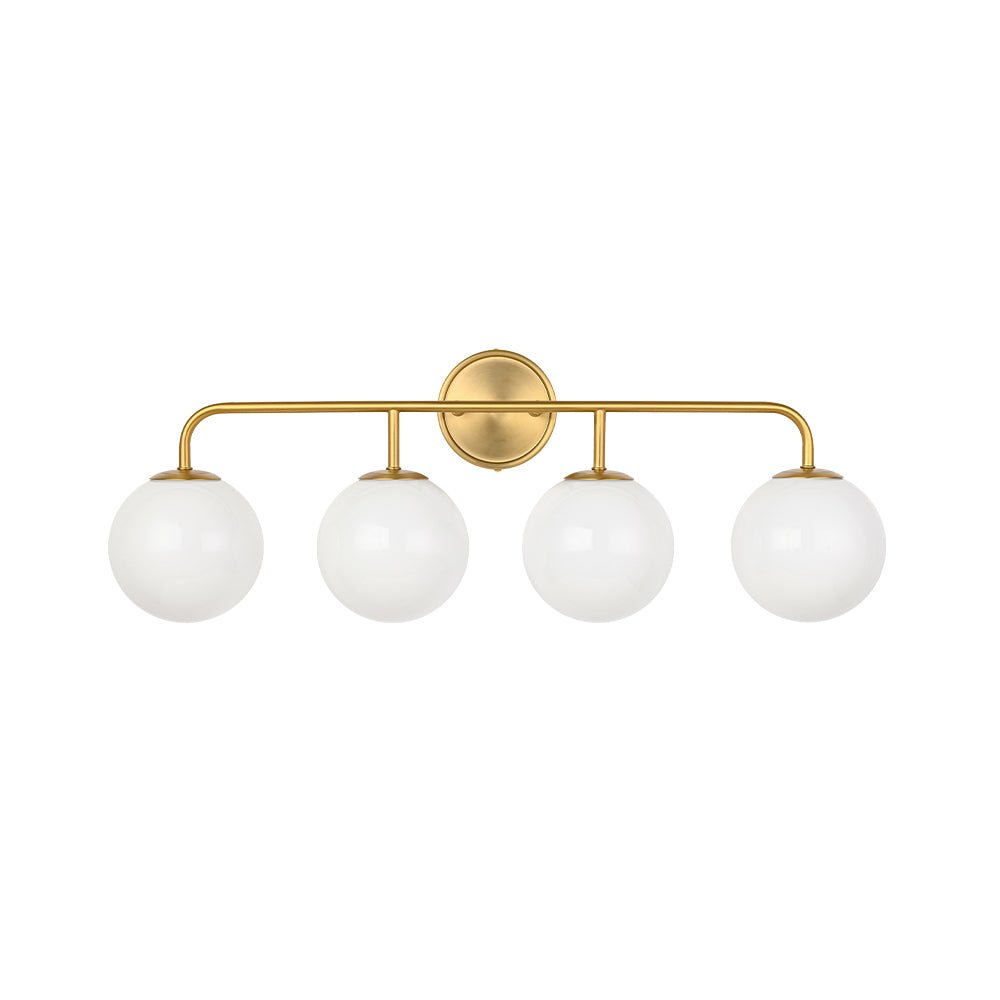 Eirikulix Mid-century Shine Opal Glass Vanity Light