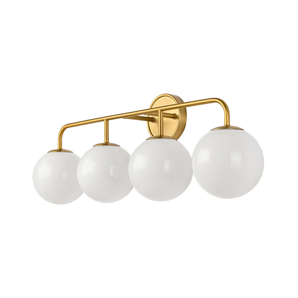 Eirikulix Mid-century Shine Opal Glass Vanity Light