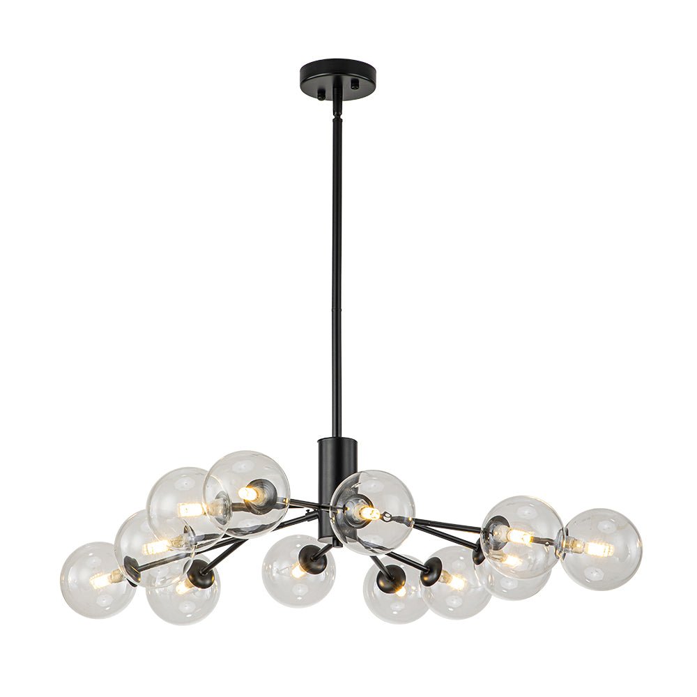 Milda Mid Century Sputnik Glass Chandelier