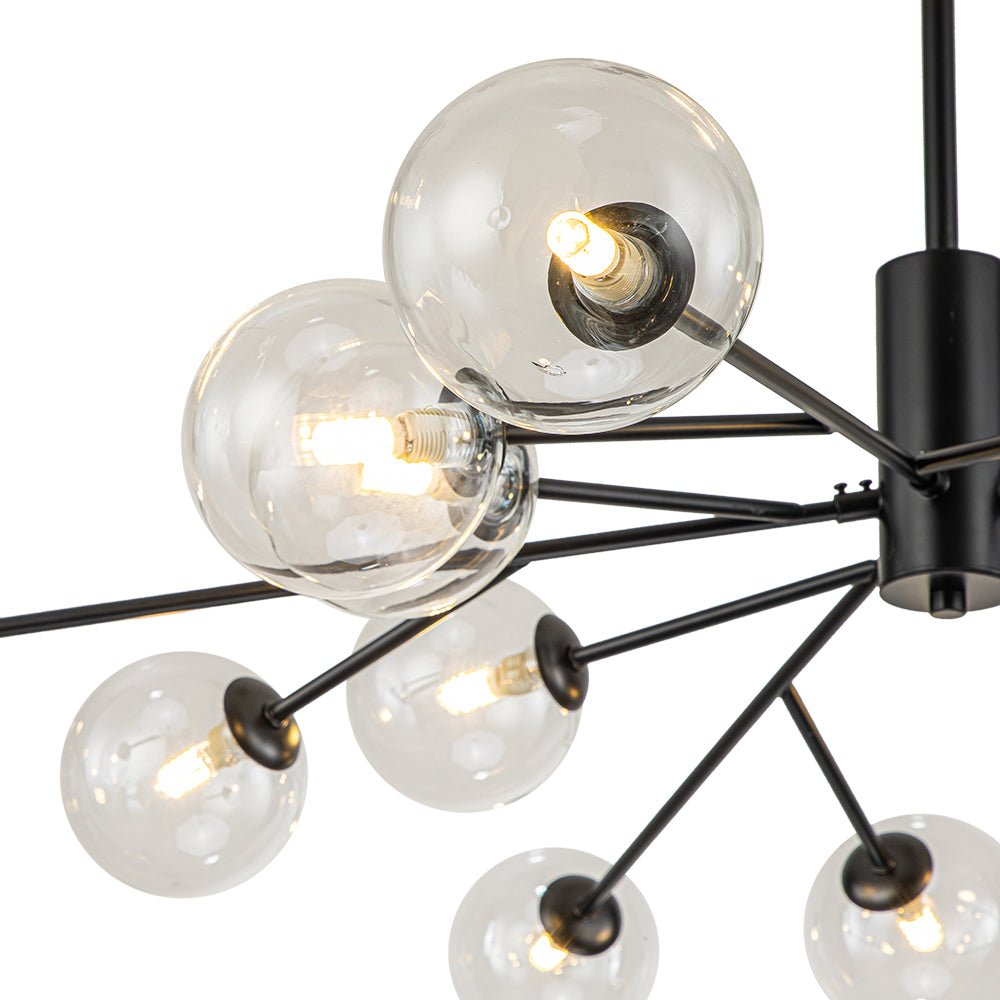 Milda Mid Century Sputnik Glass Chandelier