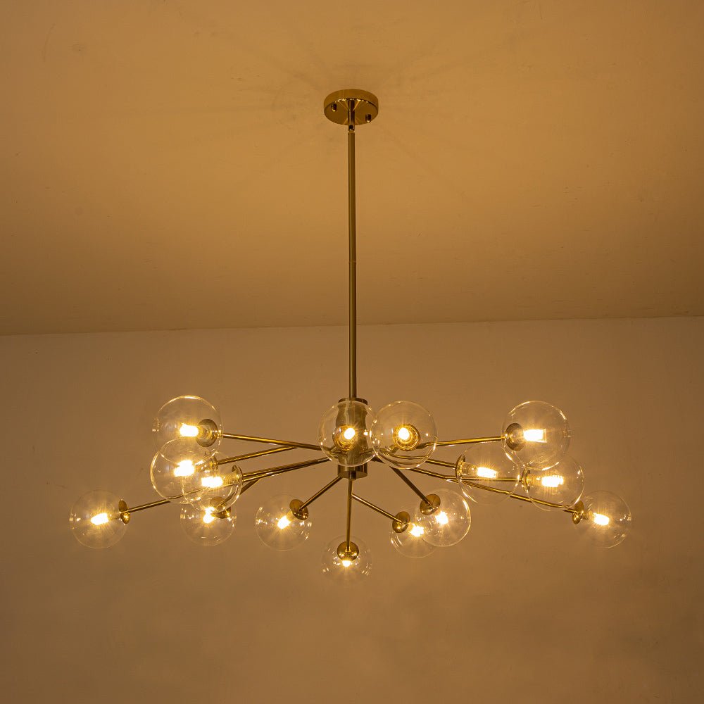 Milda Mid Century Sputnik Glass Chandelier