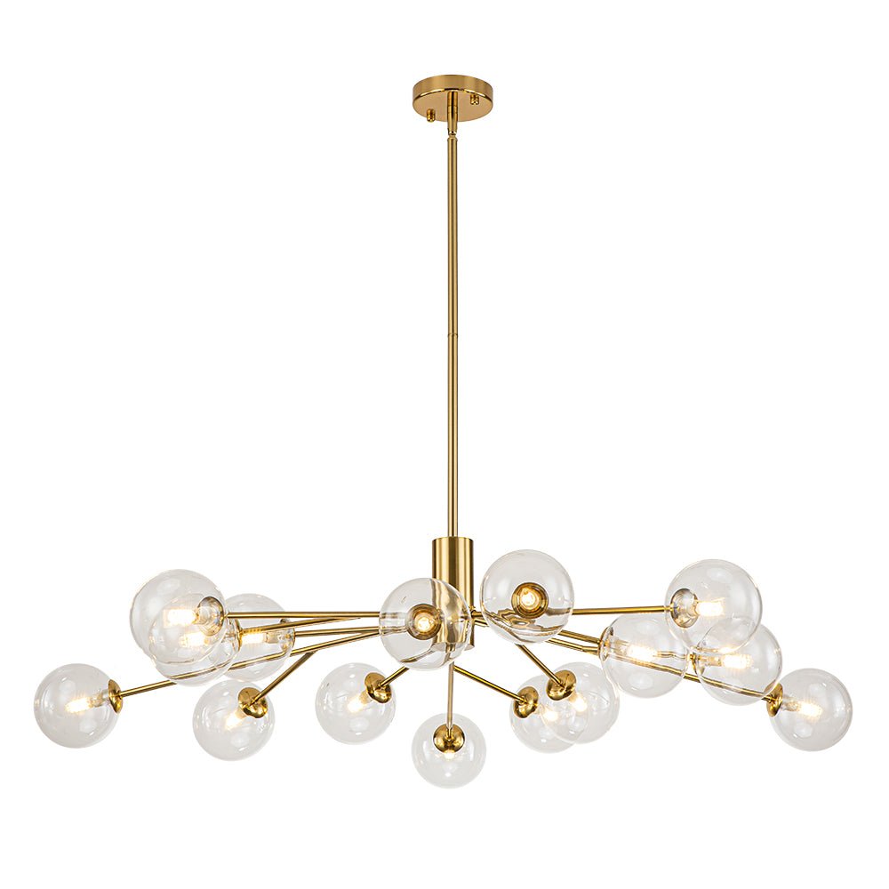 Milda Mid Century Sputnik Glass Chandelier