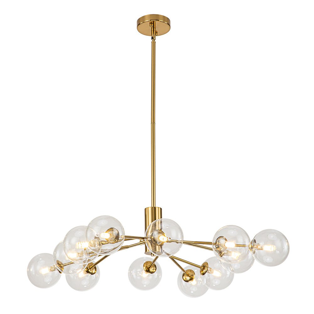 Milda Mid Century Sputnik Glass Chandelier