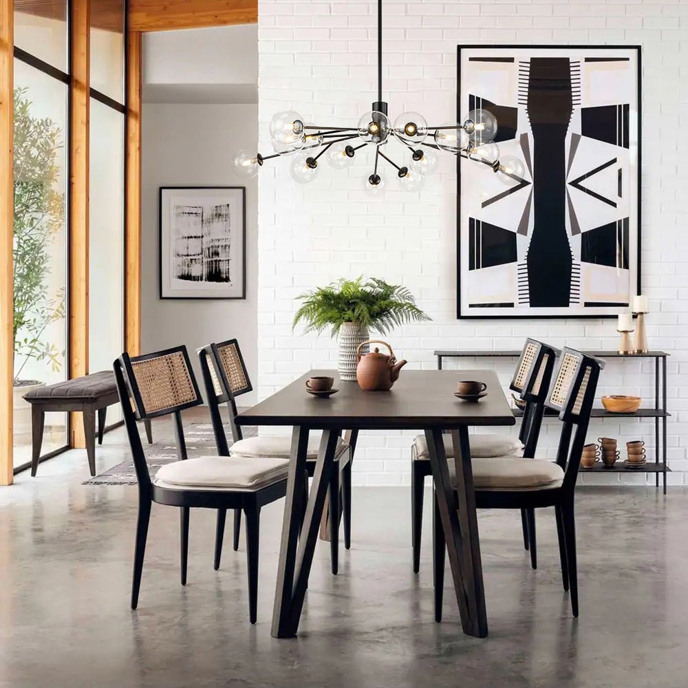 Milda Mid Century Sputnik Glass Chandelier