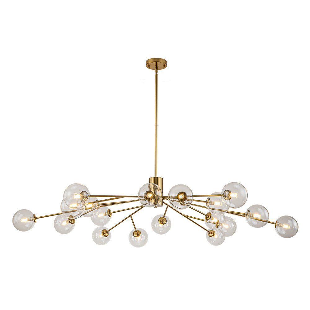 Milda Mid Century Sputnik Glass Chandelier