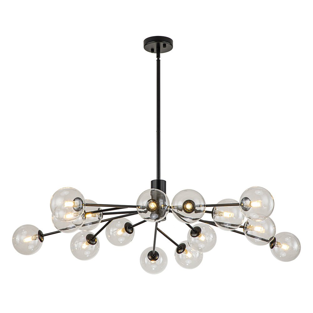 Milda Mid Century Sputnik Glass Chandelier