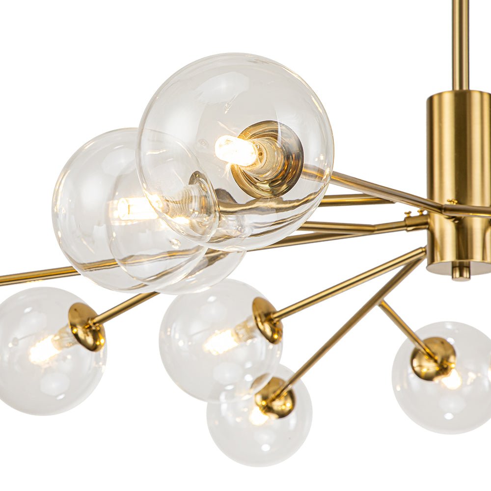 Milda Mid Century Sputnik Glass Chandelier