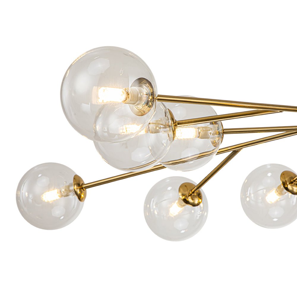 Milda Mid Century Sputnik Glass Chandelier