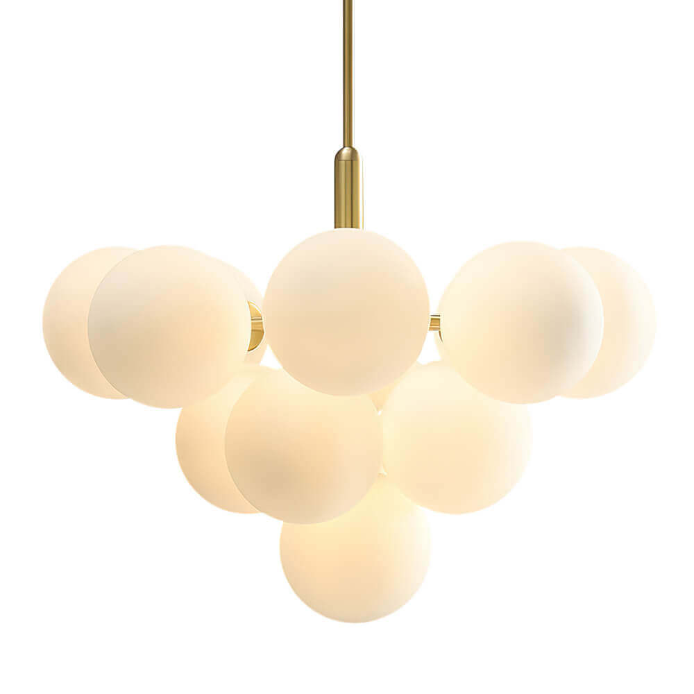 Eloria Modern Metal Glass Chandelier