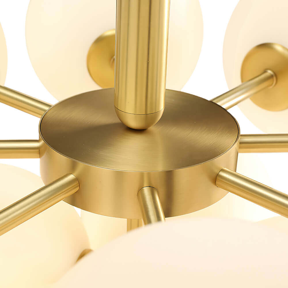 Eloria Modern Metal Glass Chandelier