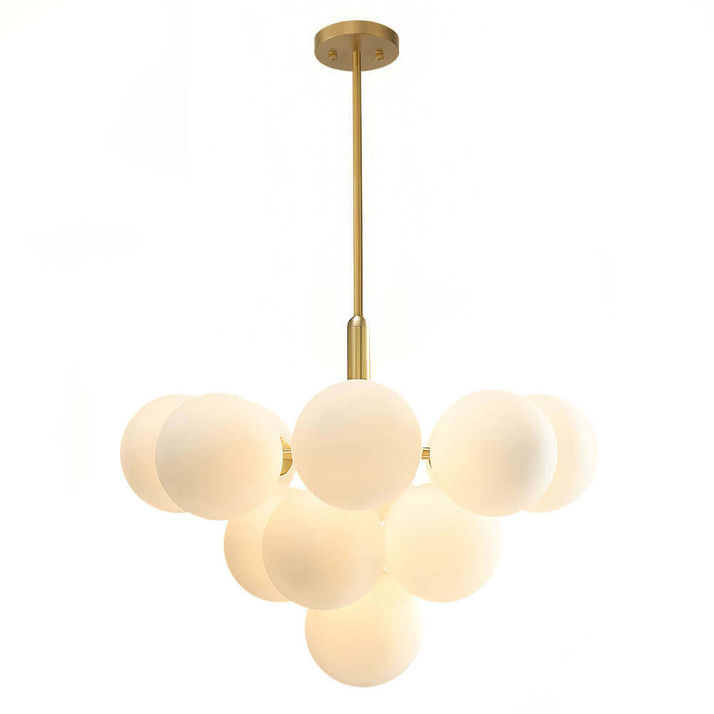 Eloria Modern Metal Glass Chandelier