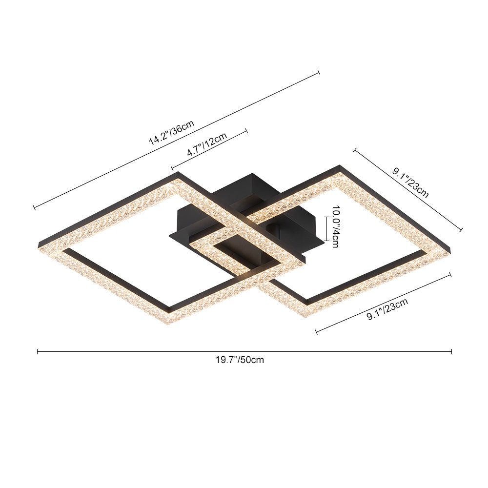 Mjolkuvux Minimalist Dimmable Metal Semi Flush Mount Ceiling Light - Lamp Copper