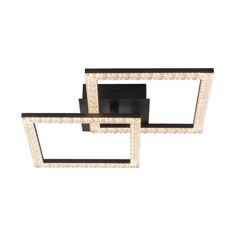 Mjolkuvux Minimalist Dimmable Metal Semi Flush Mount Ceiling Light - Lamp Copper
