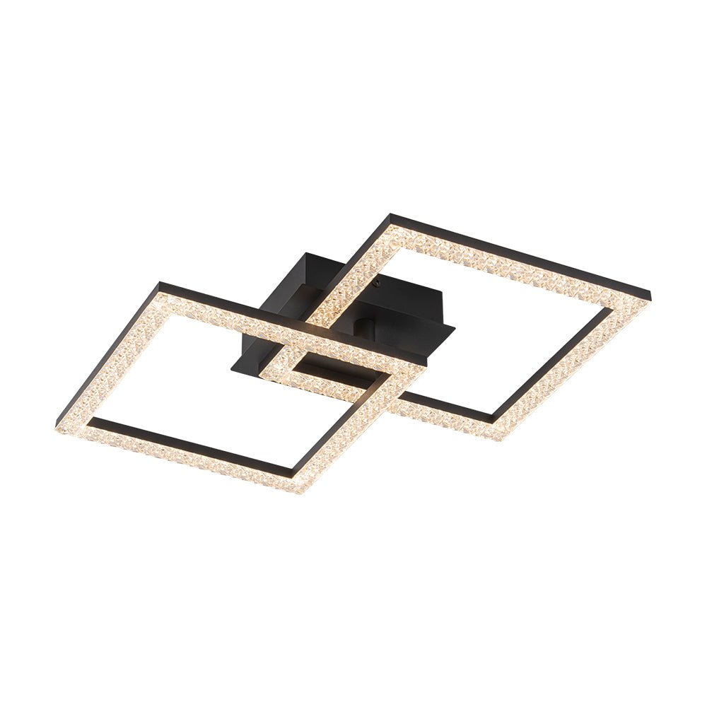 Mjolkuvux Minimalist Dimmable Metal Semi Flush Mount Ceiling Light - Lamp Copper