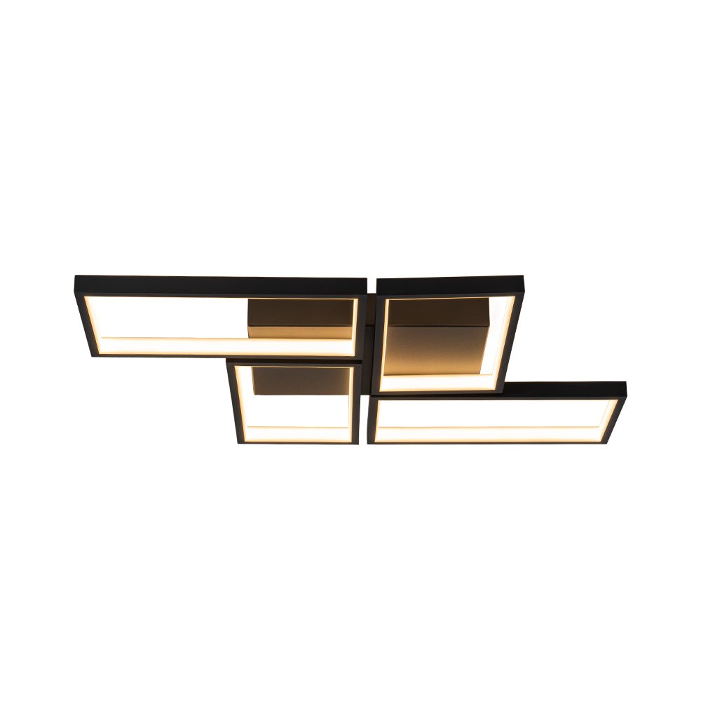 Caelan Minimalist LED Metal Semi Flush Mount Ceiling Light