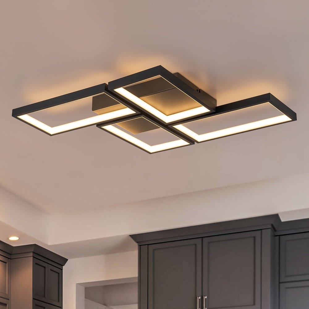 Caelan Minimalist LED Metal Semi Flush Mount Ceiling Light