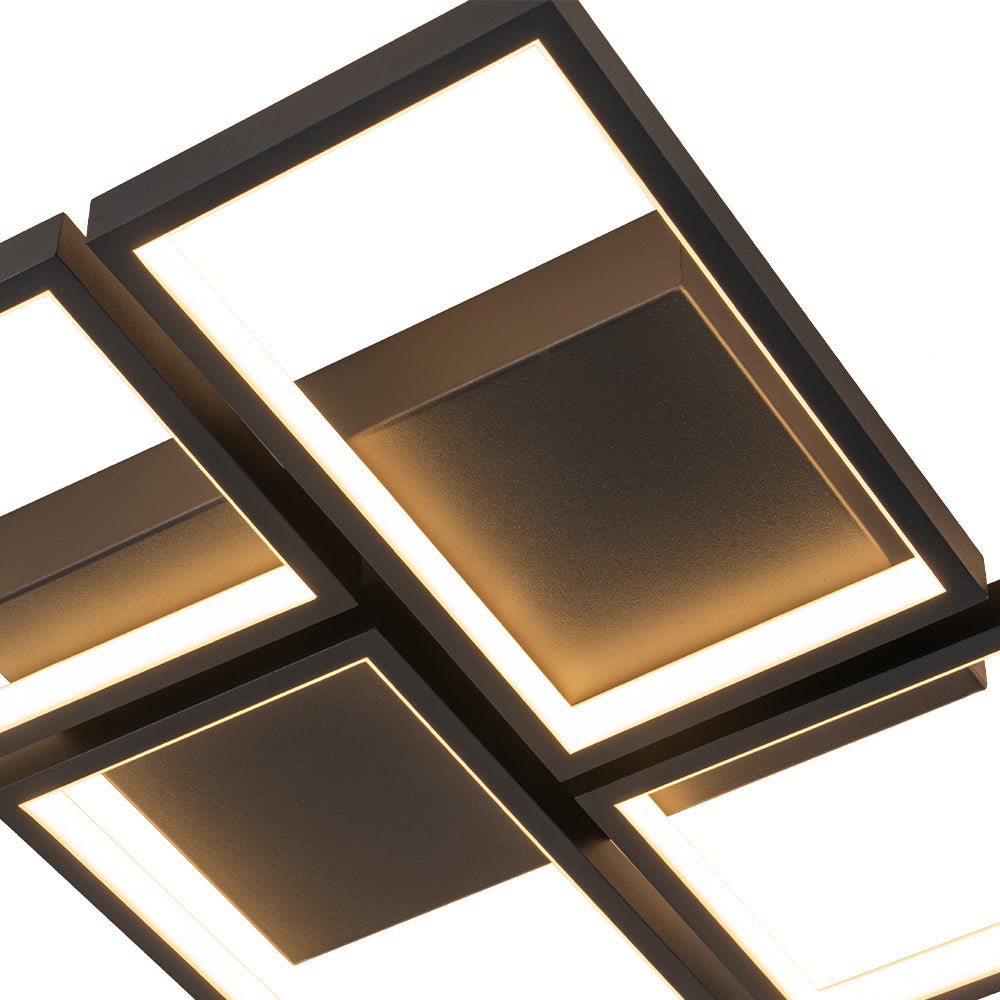 Caelan Minimalist LED Metal Semi Flush Mount Ceiling Light