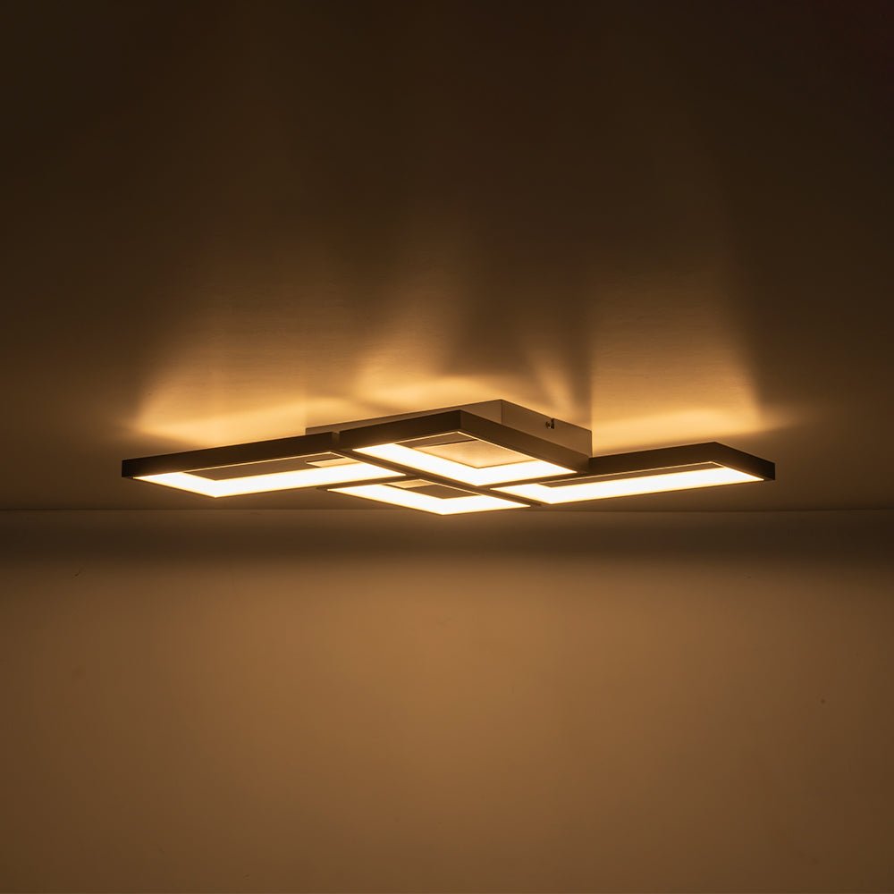 Caelan Minimalist LED Metal Semi Flush Mount Ceiling Light