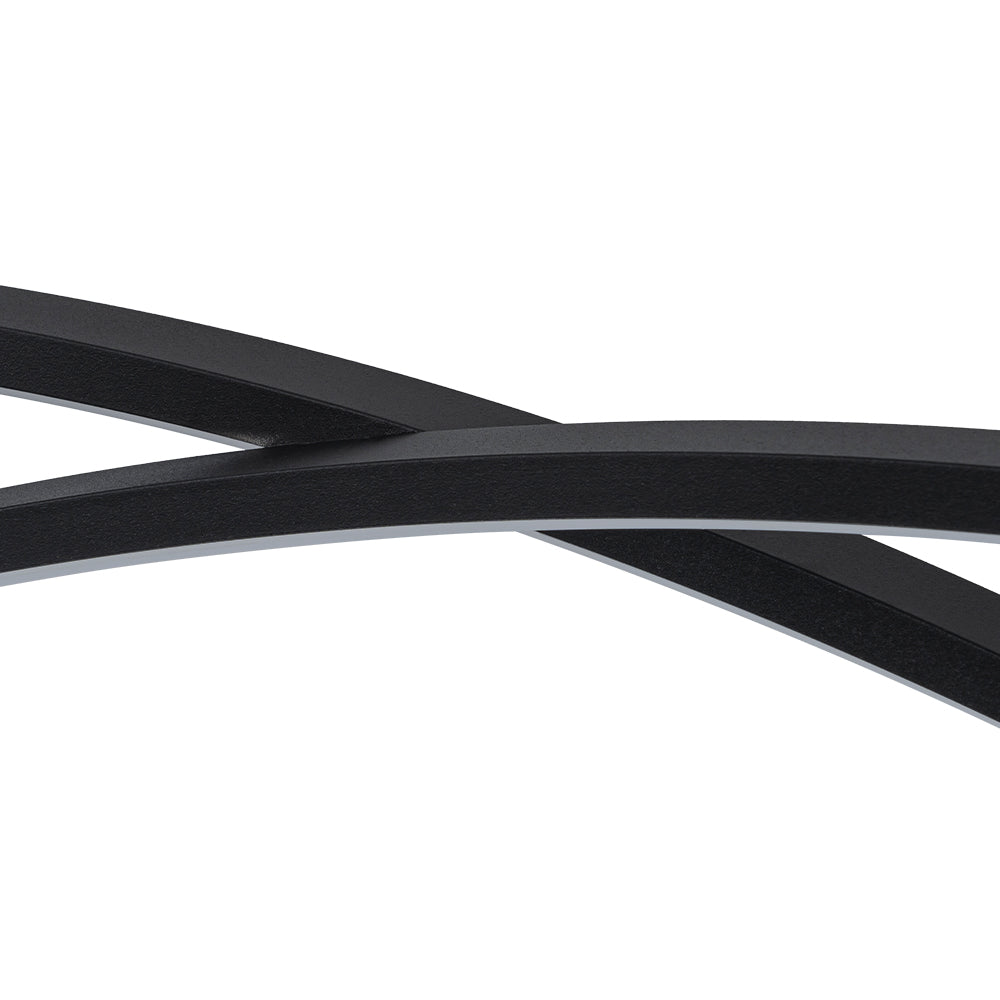 Ulfuvyr Minimalist Dimmable Arched Metal Chandelier