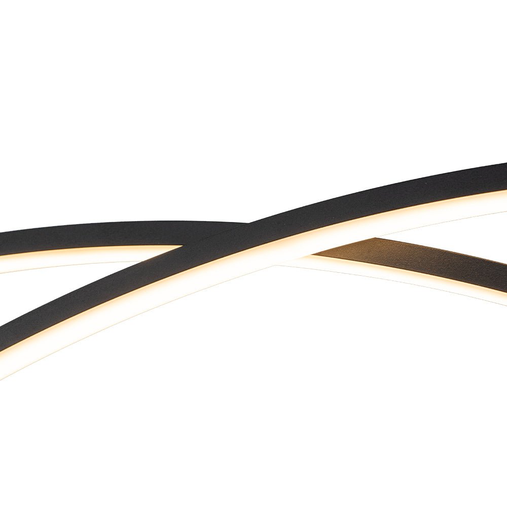 Ulfuvyr Minimalist Dimmable Arched Metal Chandelier