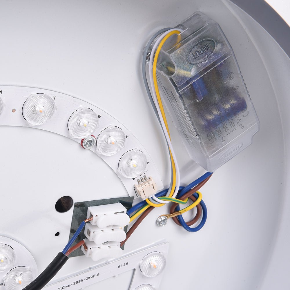 Tinduli Minimalist LED Metal Flush Mount Drum Light