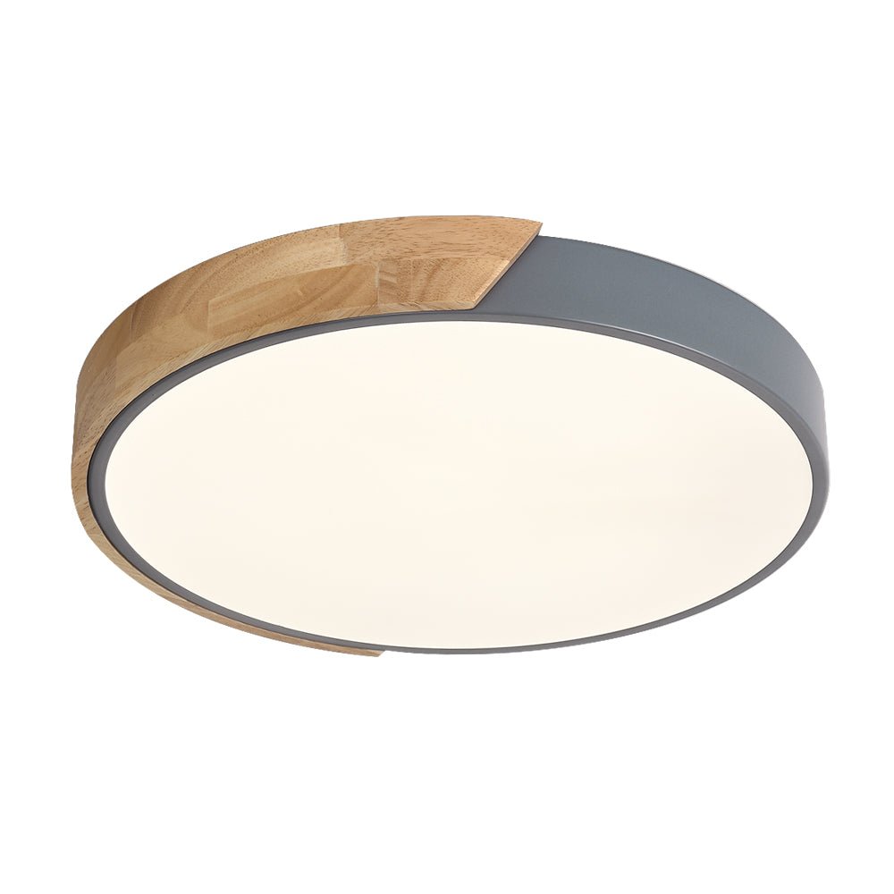 Tinduli Minimalist LED Metal Flush Mount Drum Light