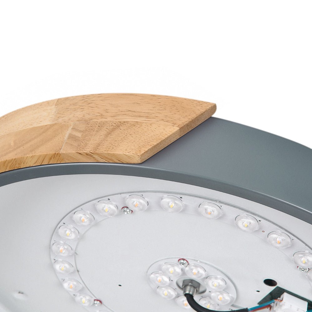 Tinduli Minimalist LED Metal Flush Mount Drum Light