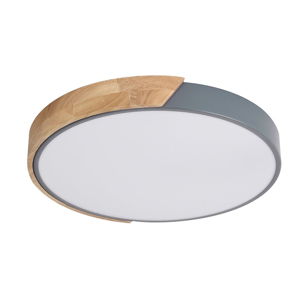 Tinduli Minimalist LED Metal Flush Mount Drum Light
