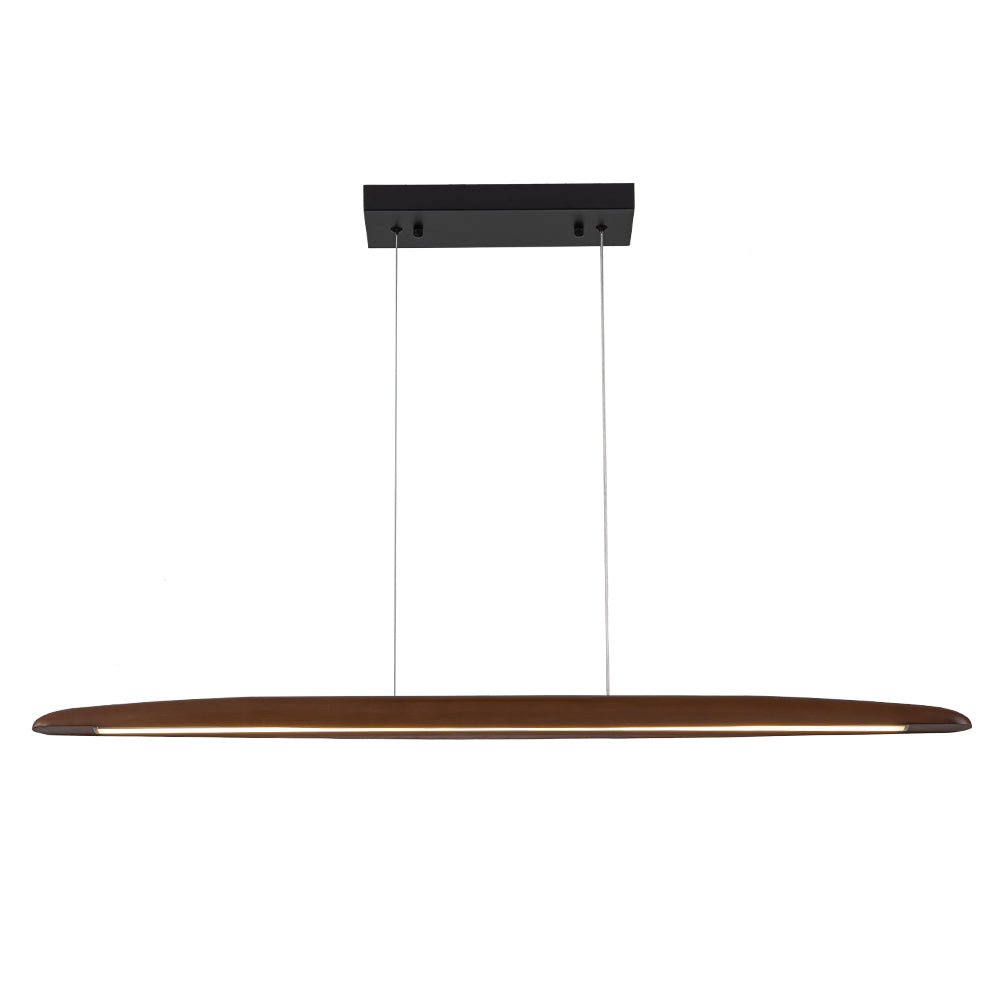 Tindari Minimalist Linear Wood Pendant Light