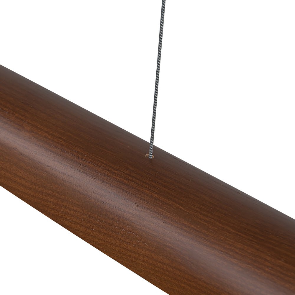 Tindari Minimalist Linear Wood Pendant Light