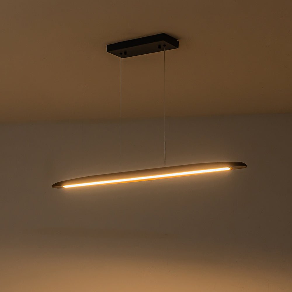 Tindari Minimalist Linear Wood Pendant Light