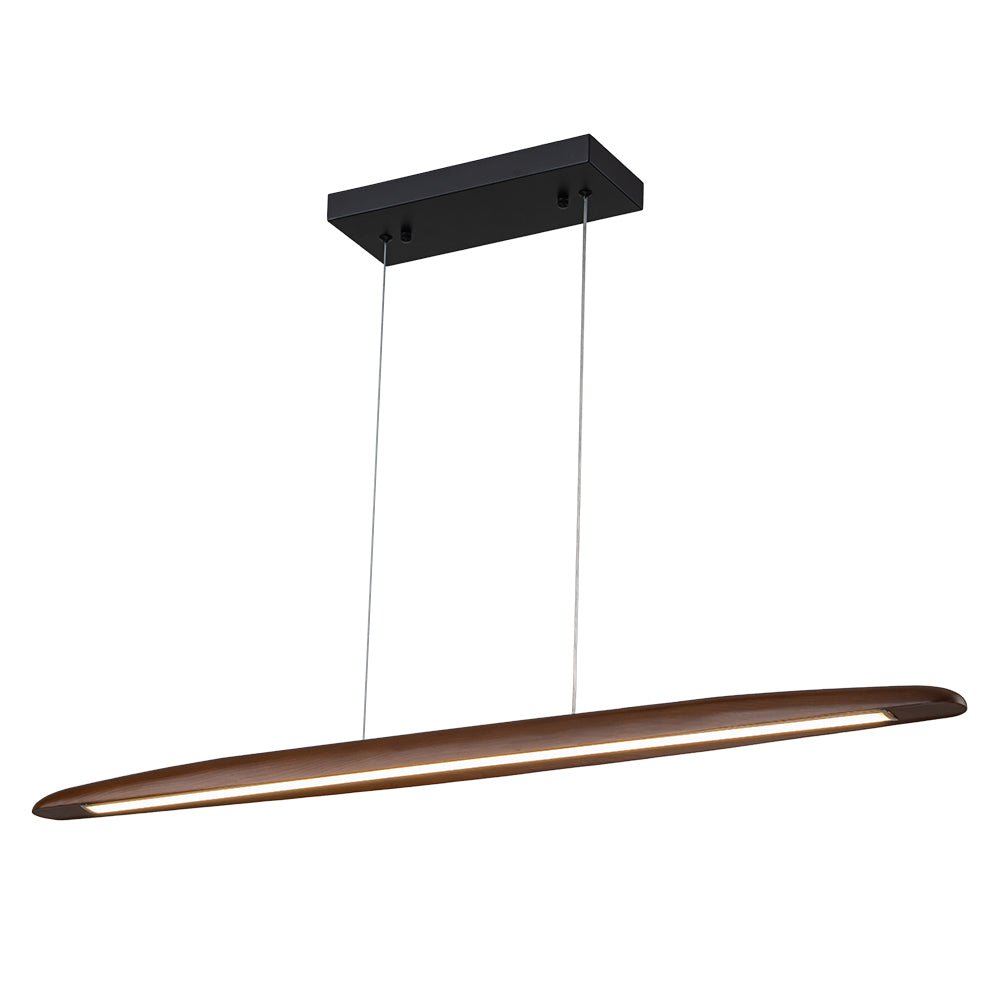 Tindari Minimalist Linear Wood Pendant Light